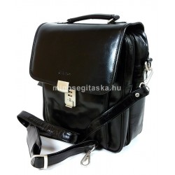 Rialto, fekete A/4-es álló, széles férfi táska  R3588D-03