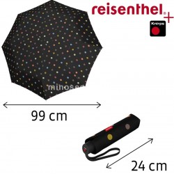 REISENTHEL CLASSIC  mechanikus, fekete-színes pettyes esernyő RS7009