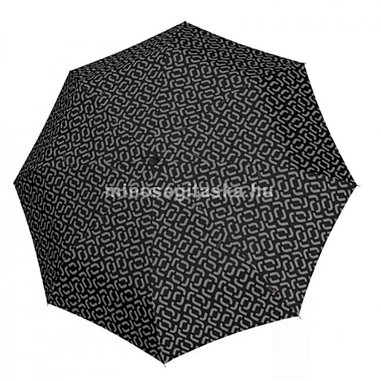 REISENTHEL DUOMATIC oda-vissza automata, fekete-szürke pipás esernyő RR7054