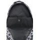 LYNSEY 23 laptoptartós Budmil hátizsák, fekete-fehér- logó mintás 10110183-S39