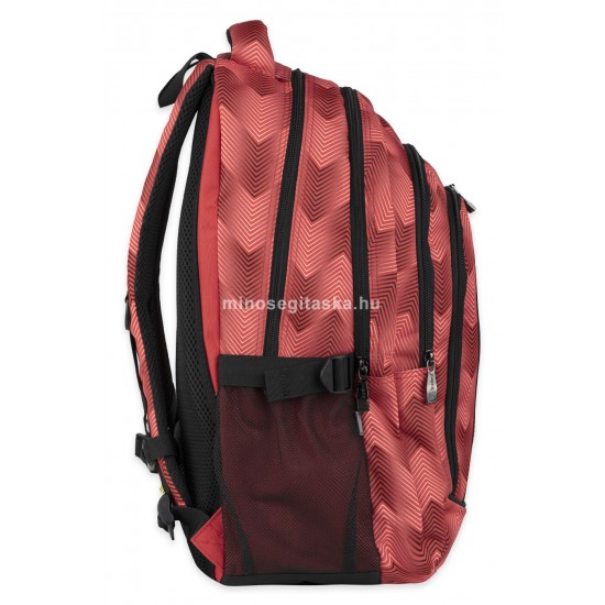 LYNSEY 23 laptoptartós Budmil hátizsák, piros mintás 10110183-S41
