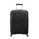 American Tourister STARVIBE négykerekű fekete közepes bővíthető bőrönd 146371-1041