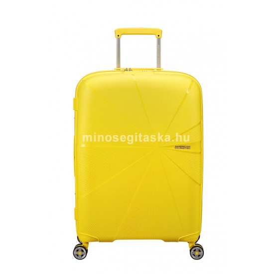 American Tourister STARVIBE négykerekű bővíthető citromsárga közepes bőrönd 146371-A031