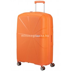 American Tourister STARVIBE négykerekű, papaya színű, nagy bővíthető bőrönd 146372-A037