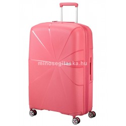 American Tourister STARVIBE négykerekű coral színű, nagy bővíthető bőrönd 146372-A039