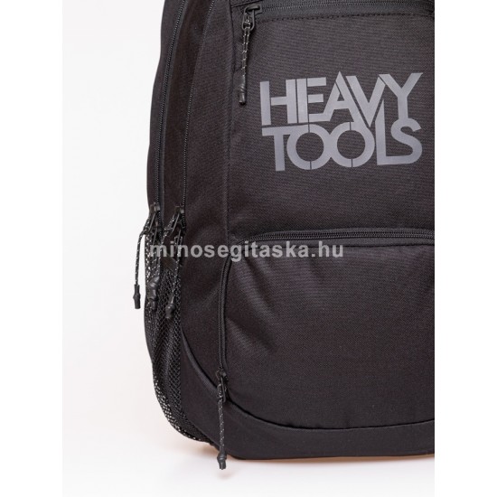 Heavy Tools 23 ELMANO fekete, fehér felirat nyomatos hátizsák
