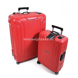 Touareg MATRIX négykerekű piros bőröndszett-2db  BD28-piros S,M,szett