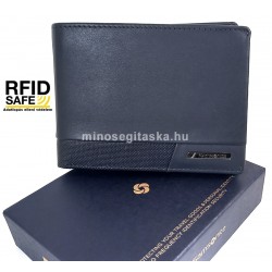 Samsonite PRO-DLX 6 nagy RFID védett kék, szabadon nyílói pénz és irattartó tárca 144537-1615
