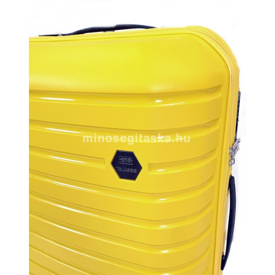 Touareg négykerekes citromsárga közepes bőrönd TG663 M-citromsárga