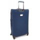 Touareg négykerekes, kék cirmos bővíthető nagy bőrönd TG-6650/L