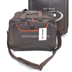 Touareg 2 részes, bronz-narancs színű, M bőrönd-fedélzeti táska szett 23 TG6494-2db szett,M-táska