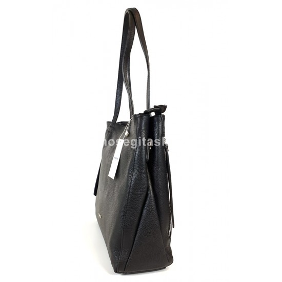 Rialto fekete, fém zippes két részes shopper divattáska RX431R/DO-03