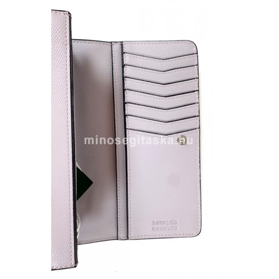 Samsonite EVERY-TIME 2.0 nagy fáradt rózsaszín RFID védett irattartós női pénztárca 149541-A118