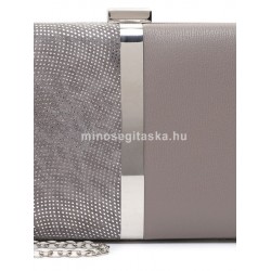 TAMARIS Amalia szürke- ezüst  mintás keretes alkalmi táska 30937-800