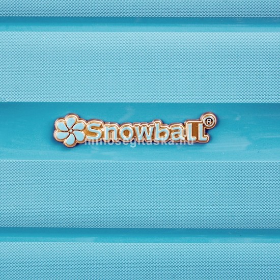 SNOWBALL kereszt bordás aquakék bővíthető kabinbőrönd -SB49203-Blue S