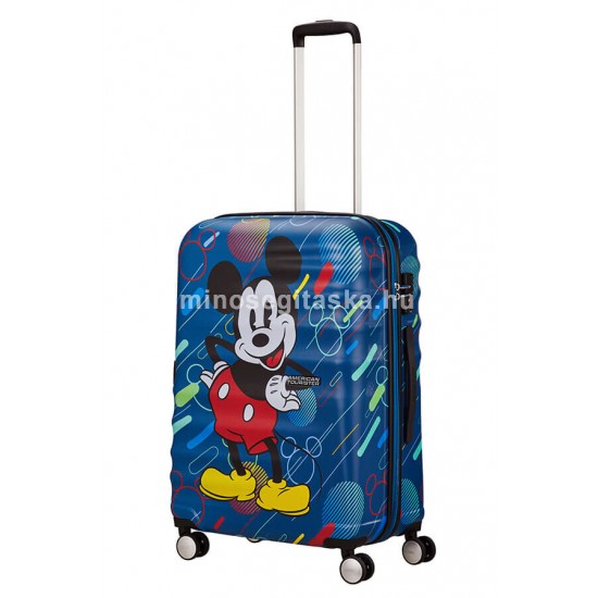 American Tourister WAVEBREAKER Disney FUTURE POP MICKEY négykerekű közepes bőrönd 85670-9845
