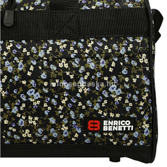 Enrico Benetti SAN JOSÉ fekete-kék virágos kis sporttáska S 46040-435
