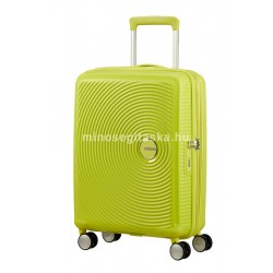 American Tourister SOUNDBOX lime színű bővíthető négykerekű kabinbőrönd 88472-6263 
