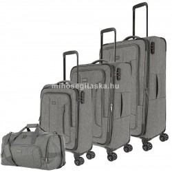 Travelite BOJA 4 db-os, négykerekű bőrönd szett-szürke