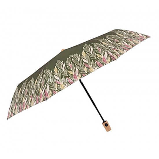 Doppler Nature Magic khakizöld, bézs-púder ágacskal mintás automata  női esernyő D-7441365NIN