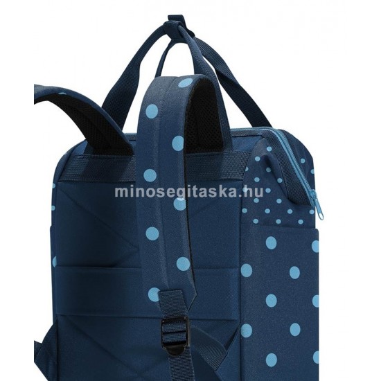 Reisenthel ALLROUNDER R ECO kék, türkiz pettyes, 2in1 táska-hátizsák JR4080
