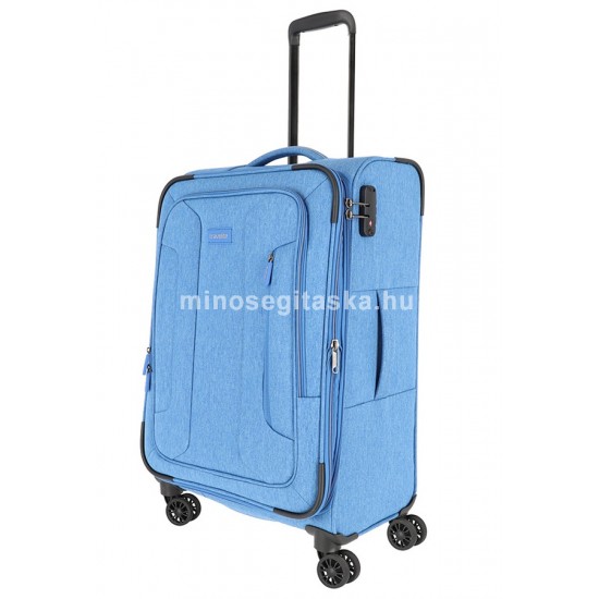 Travelite BOJA 2 db-os, bővíthető közepes bőrönd és utazótáska szett -kék