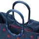 Reisenthel újrahasznosított anyagú, LOOPSHOPPER L kék-piros pettyes bevásárló táska OR3076