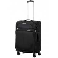 American Tourister DEEP DIVE négykerekű bővíthető közepes bőrönd M-Fekete