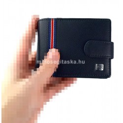 Choice kis, tricolor szalagos patentos pénztárca-fekete 527177