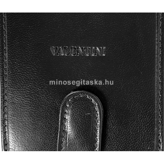 Valentini kisebb férfi patentos fekete nappa bőr pénztárca 3061052