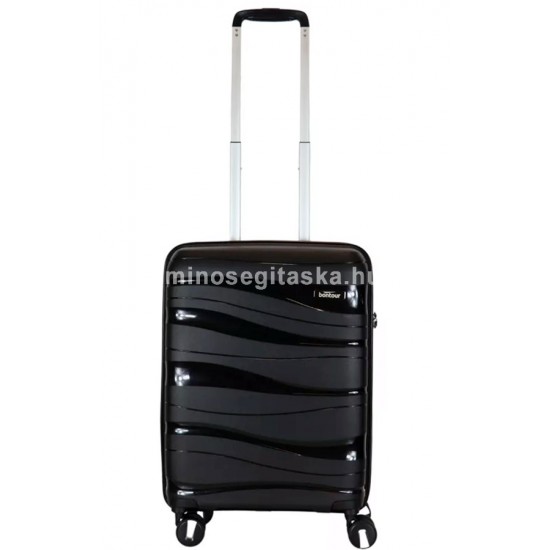 BONTOUR FLOW fekete négykerekű, három részes bőrönd szett S,M,L