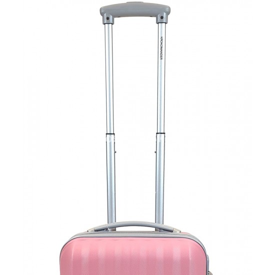 KROKOMANDER kétkerekű, rózsaszín kabinbőrönd KR1002