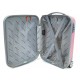 KROKOMANDER kétkerekű, középkék-rózsaszín 2db-os kabinbőrönd szett  KR1002