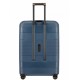 Travelite KORFU négykerekű csatos nagy bőrönd-kék