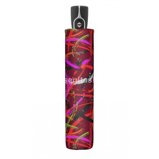 Doppler Fiber Magic Expression bordó-tarka automata női esernyő D-7441465E01