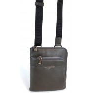 GIUDI szürke, aszimmetrikus, fém zippes kis bőr táska G5795AE-15