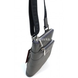GIUDI szürke, aszimmetrikus, fém zippes kis bőr táska G5795AE-15