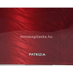 Patrizia RF védett hosszú, toll mintás, irattartós brillant piros pénztárca FF122