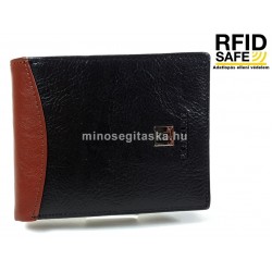 BLACKLINE RF védett, kombinált fekete-barna férfi pénztárca M8302-5B